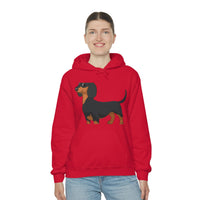 Dachshund Unisex Heavy Blend™ Hooded Sweatshirt, S - 5XL, 13 Colors, Cotton/Polyester, FREE Shipping, Made in USA!!