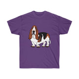 Basset Hound Unisex Ultra Cotton Tee, S - 5XL, 10 Colors, FREE Shipping, Made in USA!!