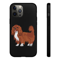 Ruby Cavalier King Charles Spaniel Tough Cases, Matte/Glossy, Outer Shell, 2 Layer Case For Protection, Over 30 Cases!!