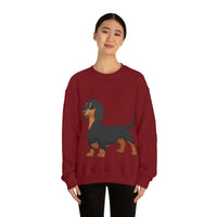 Dachshund Unisex Heavy Blend™ Crewneck Sweatshirt, S - 2XL, 14 Colors, Cotton/Polyester, Medium Fabric, FREE Shipping, Made in USA!!