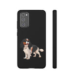 Tricolor Cavalier King Charles Spaniel Tough Cell Phone Cases, Glossy/Matte, Google, Samsung, iPhone, FREE Shipping, Made in USA!!