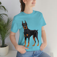 Doberman Pinscher Unisex Jersey Short Sleeve Tee