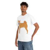 Shiba Inu Unisex Heavy Cotton Tee, Cotton, Medium Fabric, S - 5XL, 12 Colors, FREE Shipping, Made in USA!!