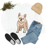 French Bulldog Unisex Heavy Blend Crewneck Sweatshirt, S - 3XL, 6 Colors, Loose Fit, Cotton/Polyester, FREE Shipping, Made in USA!!