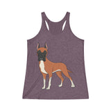 Great Dane Women's Tri-Blend Racerback Tank