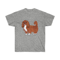 Ruby Cavalier King Charles Spaniel Unisex Ultra Cotton Tee, S - 5XL, 15 Colors, 100% Cotton, FREE Shipping, Made in the USA!!