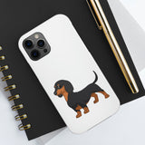 Dachshund Case Mate Tough Phone Cases, Impact Resistant, Wireless Charging, FREE Shipping, Made in USA!!