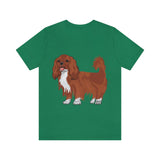 Ruby Cavalier King Charles Spaniel Unisex Jersey Short Sleeve Tee, 14 Colors, 100% Cotton, XS - 3XL, FREE Shipping, Made in USA!!