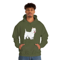 West Highland White Terrier Unisex Heavy Blend™ Hooded Sweatshirt, S - 5XL, Cotton/Polyester, FREE Shipping, Made in USA!!