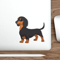 Dachshund Die-Cut Stickers, Water Resistant Vinyl, 5 Sizes, Matte Finish, Indoor/Outdoor, FREE Shipping, Made in USA!!
