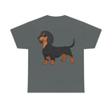 Dachshund Unisex Heavy Cotton Tee, S - 5XL, 12 Colors, Light Fabric, FREE Shipping, Made in USA!!