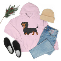 Dachshund Unisex Heavy Blend™ Hooded Sweatshirt, S - 5XL, 13 Colors, Cotton/Polyester, FREE Shipping, Made in USA!!