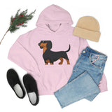 Dachshund Unisex Heavy Blend™ Hooded Sweatshirt, S - 5XL, 13 Colors, Cotton/Polyester, FREE Shipping, Made in USA!!