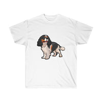 Tricolor Cavalier King Charles Spaniel Unisex Ultra Cotton Tee