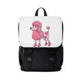 Poodle Unisex Casual Shoulder Backpack