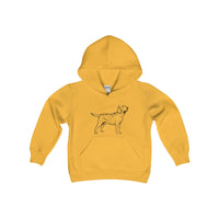 Labrador Retriever Boys Hoodies, Kids Heavy Blend Hooded Sweatshirt