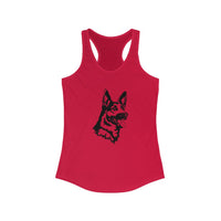 German Shepherd Women's Ideal Racerback Tank, S - 2XL, 7 Colors, Cotton/Polyester, Extra Light Fabric, FREE Shipping, Made in USA!!