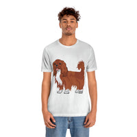 Ruby Cavalier King Charles Spaniel Unisex Jersey Short Sleeve Tee, 14 Colors, 100% Cotton, XS - 3XL, FREE Shipping, Made in USA!!