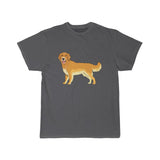 Golden Retriever Men's Short Sleeve Tee, S - 5XL, Preshrunk Cotton, Light Fabric, Relaxed Fit, FREE Shipping, Made in USA!!