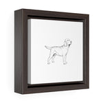 Labrador Retriever Square Framed Premium Gallery Wrap Canvas