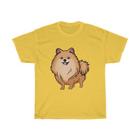 Pomeranian Unisex Heavy Cotton Tee, Made in USA