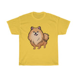 Pomeranian Unisex Heavy Cotton Tee, Made in USA