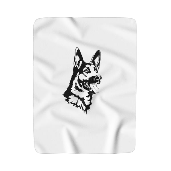 German Shepherd Sherpa Fleece Blanket