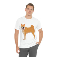 Shiba Inu Unisex Jersey Short Sleeve Tee, S - 3XL, 16 Colors, 100% Cotton, Light Fabric, FREE Shipping, Made in USA!!