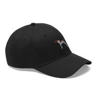 German Shorthaired Pointer Unisex Twill Hat, Cotton Twill, Adjustable Velcro Closure, FREE Shipping, Made in USA!!