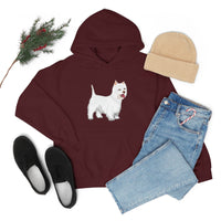 West Highland White Terrier Unisex Heavy Blend™ Hooded Sweatshirt, S - 5XL, Cotton/Polyester, FREE Shipping, Made in USA!!