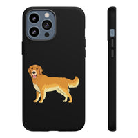 Golden Retriever Cell Phone Cases, Samsung, iPhone, Google, Impact Resistant, Dual Layer for Protection, FREE Shipping, Made in USA!!