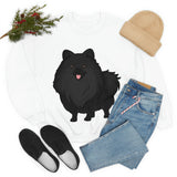 Black Pomeranian Unisex Heavy Blend™ Crewneck Sweatshirt, S - 3XL, 5 Colors, Polyester/Cotton, FREE Shipping, Made in USA!!