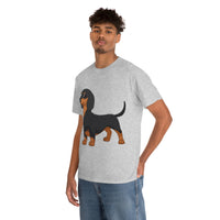 Dachshund Unisex Heavy Cotton Tee, S - 5XL, 12 Colors, Light Fabric, FREE Shipping, Made in USA!!