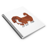 Ruby Cavalier King Charles Spaniel Spiral Notebook - Ruled Line, 118 pages, FREE Shipping, Made in USA!!