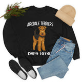 Airedale Terrier Unisex Heavy Blend Crewneck Sweatshirt, S - 3XL, 6 Colors, Loose Fit, FREE Shipping, Made in USA!!