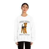 Airedale Terrier Unisex Heavy Blend Crewneck Sweatshirt, S - 3XL, 6 Colors, Loose Fit, FREE Shipping, Made in USA!!