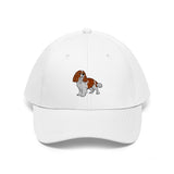 Cavalier King Charles Spaniel Unisex Twill Hat, Cotton Twill, Adjustable Velcro Closure, FREE Shipping, Made in USA!!