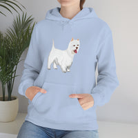 West Highland White Terrier Unisex Heavy Blend™ Hooded Sweatshirt, S - 5XL, Cotton/Polyester, FREE Shipping, Made in USA!!
