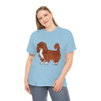 Ruby Cavalier King Charles Spaniel Unisex Heavy Cotton Tee, 12 Colors, S - 5XL, 100% Cotton, FREE Shipping, Made in USA!!