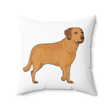 Chesapeake Bay Retriever Spun Polyester Square Pillow, 4 Sizes, Polyester, Double Sided Print, FREE Shipping, Made in USA!!