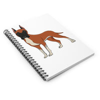 Great Dane Spiral Notebook - Ruled Line