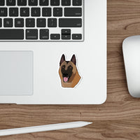 Belgian Malinois Die-Cut Stickers, Water Resistant Vinyl, 5 Sizes, Matte Finish, Indoory/Outdoor, FREE Shipping, Made in USA!!