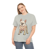 French Bulldog Unisex Heavy Cotton Tee, S - 5XL, 12 Colors, Light Fabric, FREE Shipping, Made in USA!!