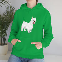 West Highland White Terrier Unisex Heavy Blend™ Hooded Sweatshirt, S - 5XL, Cotton/Polyester, FREE Shipping, Made in USA!!