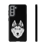 Siberian Husky Tough Cell Phone Cases, 33 Types of Cases, 2 Layer Case, Impact Resistant, FREE Shipping, Made in USA!!