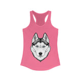 Siberian Husky Women's Ideal Racerback Tank