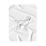 Labrador Retriever Sherpa Fleece Blanket