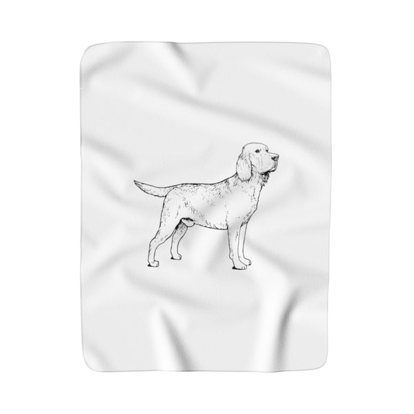 Labrador Retriever Sherpa Fleece Blanket