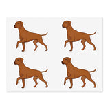 Rhodesian Ridgeback Sticker Sheets, 2 Sizes, Water Resistant Vinyl, Indoor/Outdoor, FREE Shipping, Made in USA!!