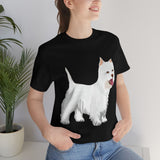 West Highland White Terrier Unisex Jersey Short Sleeve Tee, S - 3XL, Cotton, Light Fabric, FREE Shipping, Made in USA!!